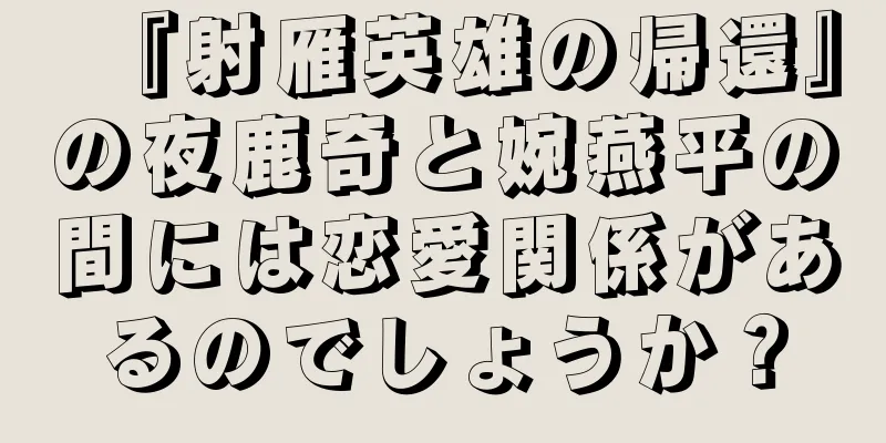 『射雁英雄の帰還』の夜鹿奇と婉燕平の間には恋愛関係があるのでしょうか？