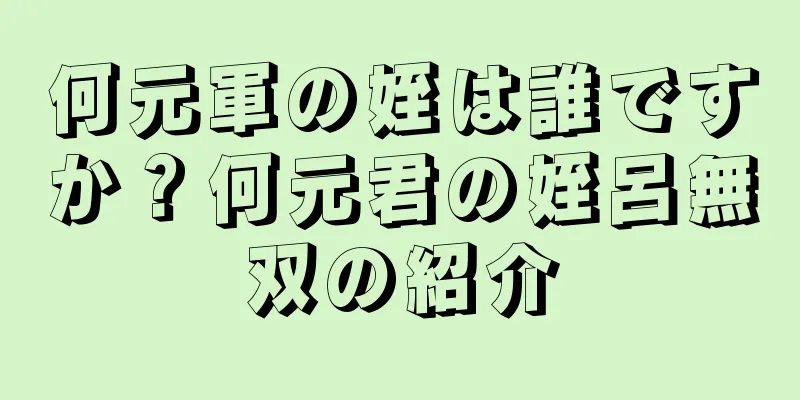 何元軍の姪は誰ですか？何元君の姪呂無双の紹介