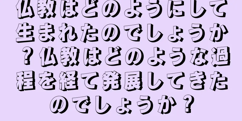 仏教はどのようにして生まれたのでしょうか？仏教はどのような過程を経て発展してきたのでしょうか？