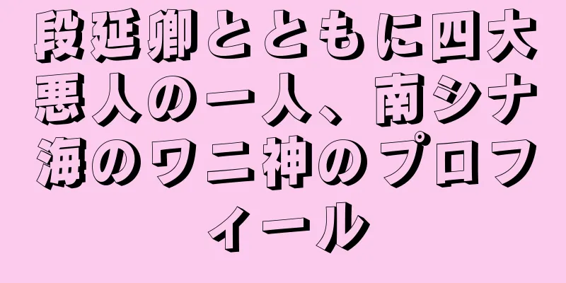 段延卿とともに四大悪人の一人、南シナ海のワニ神のプロフィール
