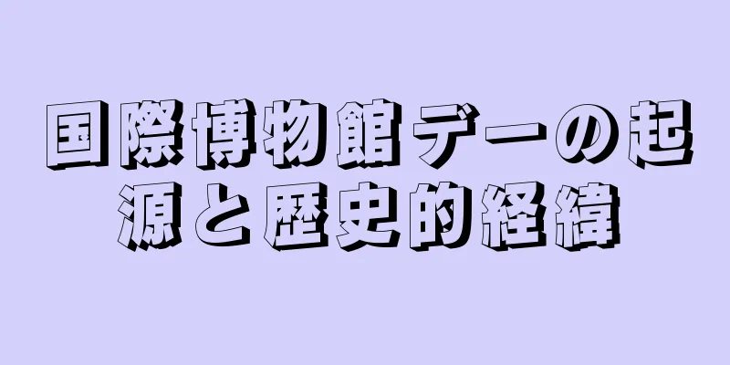 国際博物館デーの起源と歴史的経緯