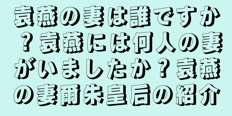 袁燕の妻は誰ですか？袁燕には何人の妻がいましたか？袁燕の妻爾朱皇后の紹介