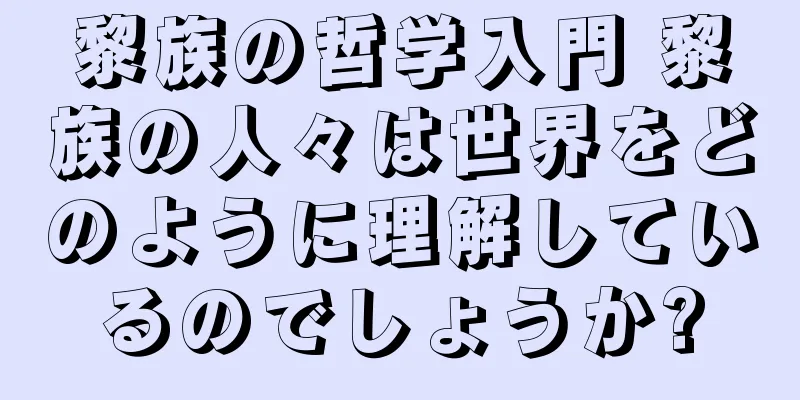 黎族の哲学入門 黎族の人々は世界をどのように理解しているのでしょうか?