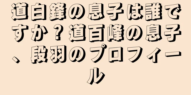 道白鋒の息子は誰ですか？道百峰の息子、段羽のプロフィール