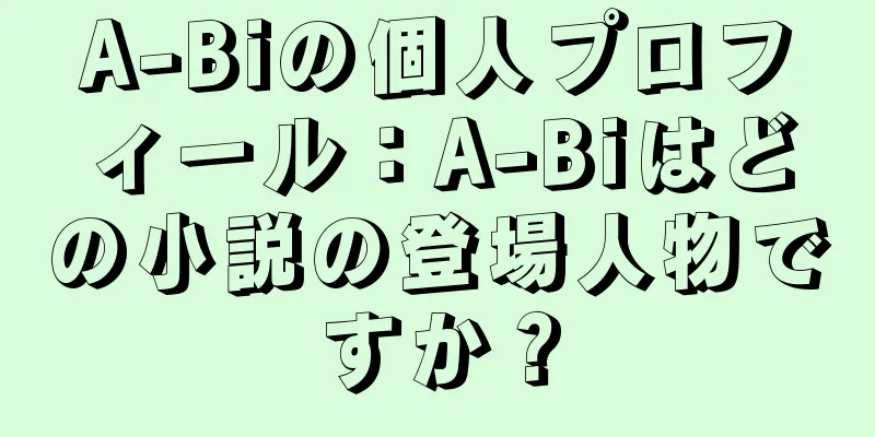 A-Biの個人プロフィール：A-Biはどの小説の登場人物ですか？