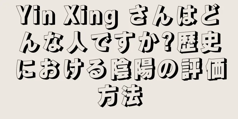 Yin Xing さんはどんな人ですか?歴史における陰陽の評価方法