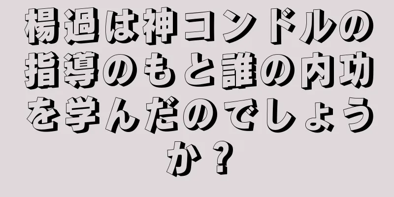 楊過は神コンドルの指導のもと誰の内功を学んだのでしょうか？