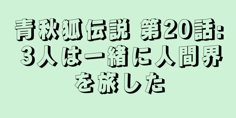 青秋狐伝説 第20話: 3人は一緒に人間界を旅した