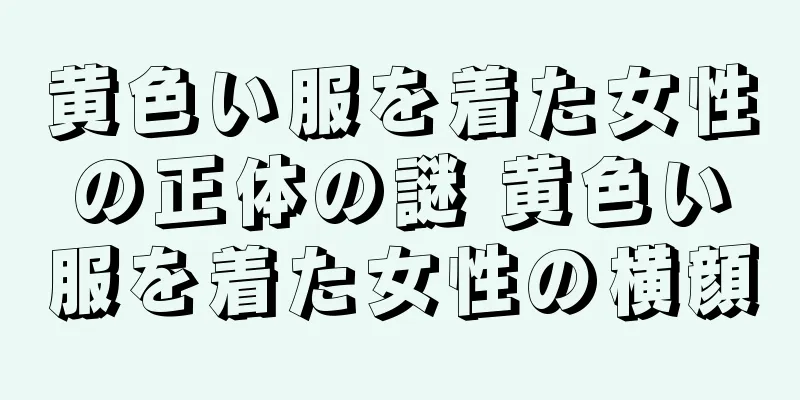 黄色い服を着た女性の正体の謎 黄色い服を着た女性の横顔