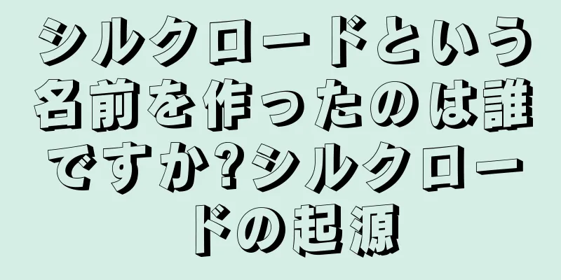シルクロードという名前を作ったのは誰ですか?シルクロードの起源