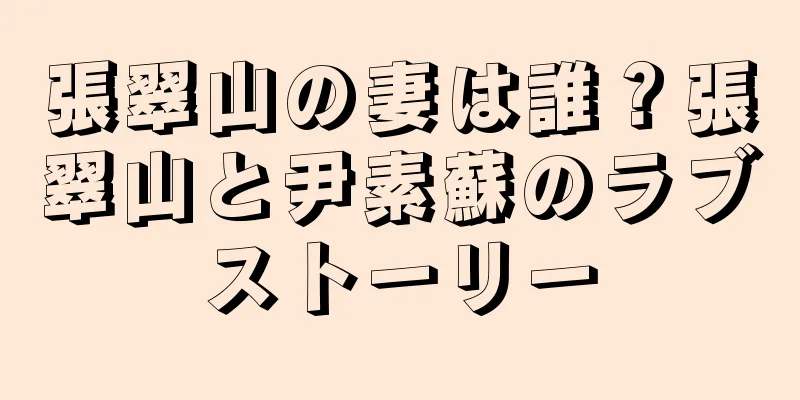 張翠山の妻は誰？張翠山と尹素蘇のラブストーリー