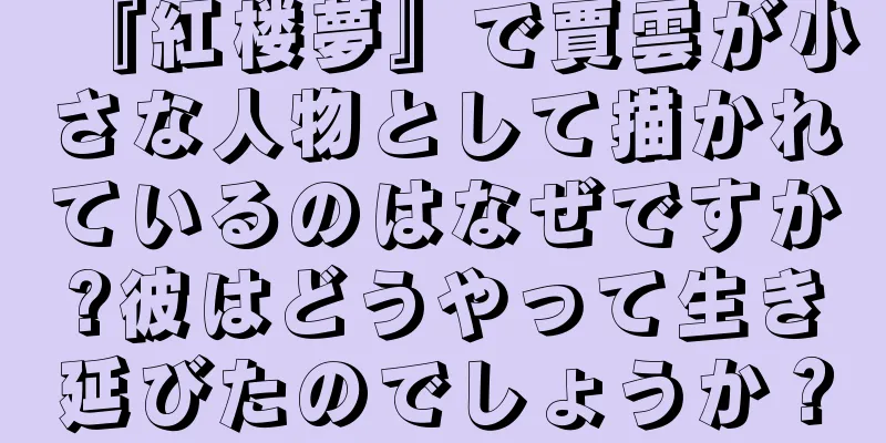 『紅楼夢』で賈雲が小さな人物として描かれているのはなぜですか?彼はどうやって生き延びたのでしょうか？