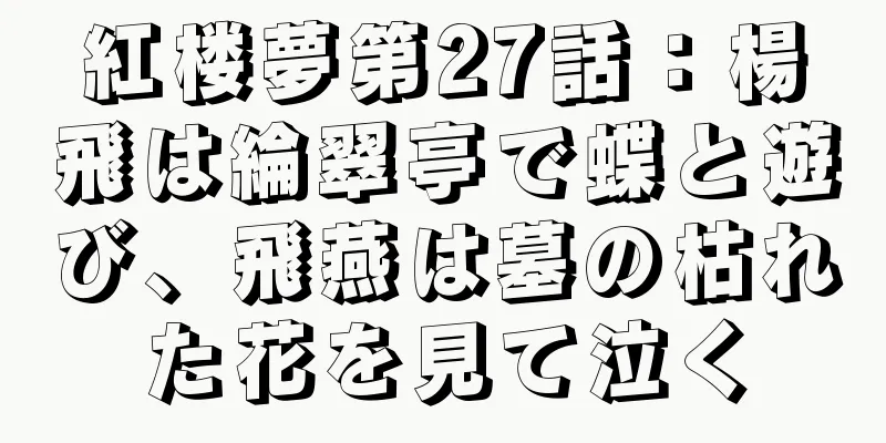 紅楼夢第27話：楊飛は綸翠亭で蝶と遊び、飛燕は墓の枯れた花を見て泣く
