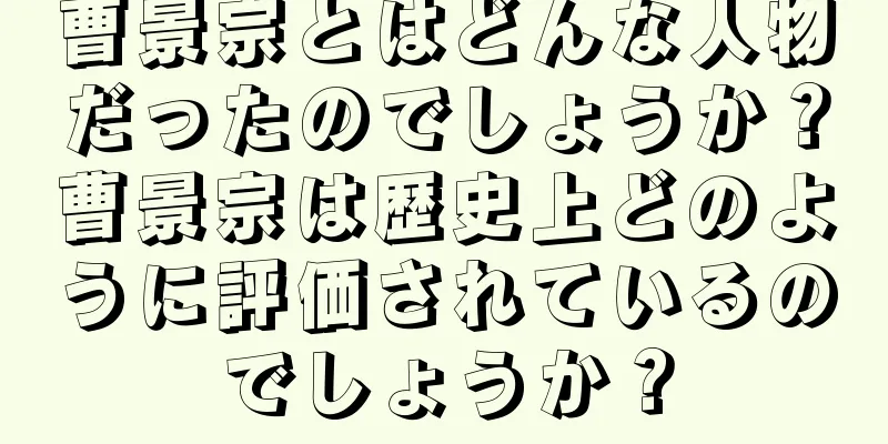 曹景宗とはどんな人物だったのでしょうか？曹景宗は歴史上どのように評価されているのでしょうか？