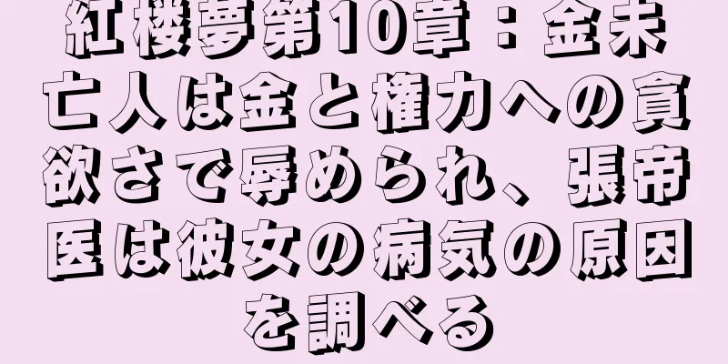紅楼夢第10章：金未亡人は金と権力への貪欲さで辱められ、張帝医は彼女の病気の原因を調べる