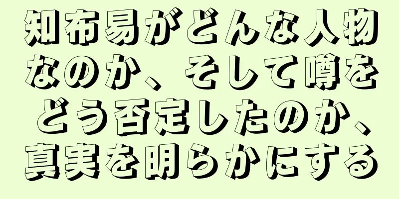知布易がどんな人物なのか、そして噂をどう否定したのか、真実を明らかにする
