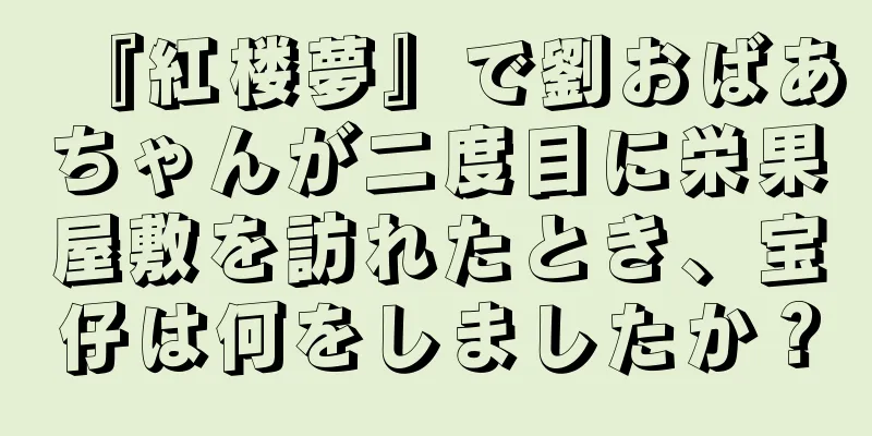 『紅楼夢』で劉おばあちゃんが二度目に栄果屋敷を訪れたとき、宝仔は何をしましたか？