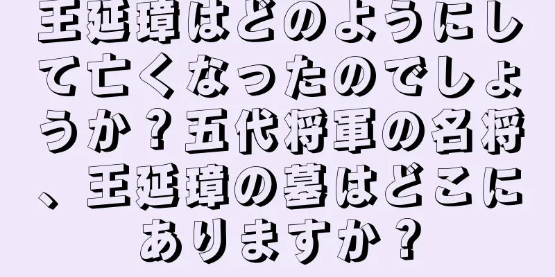 王延璋はどのようにして亡くなったのでしょうか？五代将軍の名将、王延璋の墓はどこにありますか？