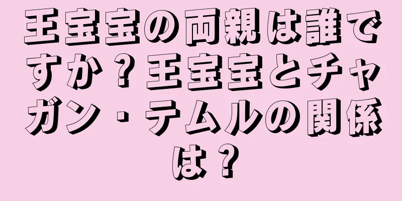 王宝宝の両親は誰ですか？王宝宝とチャガン・テムルの関係は？