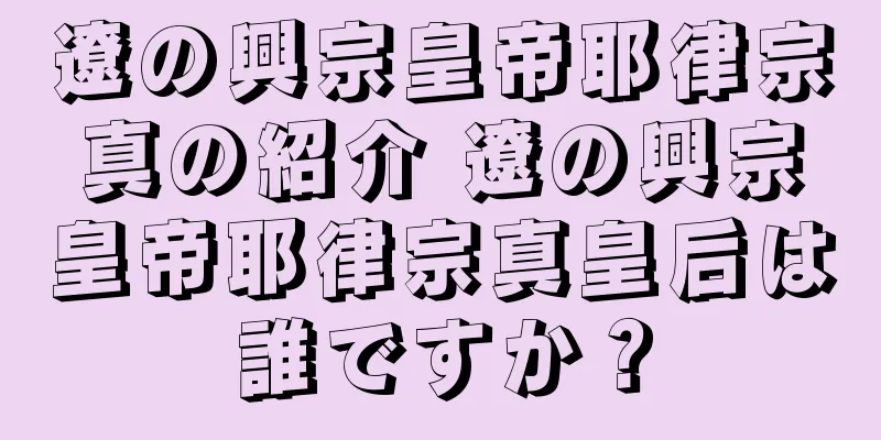 遼の興宗皇帝耶律宗真の紹介 遼の興宗皇帝耶律宗真皇后は誰ですか？