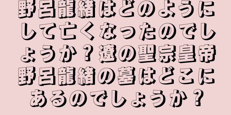 野呂龍緒はどのようにして亡くなったのでしょうか？遼の聖宗皇帝野呂龍緒の墓はどこにあるのでしょうか？