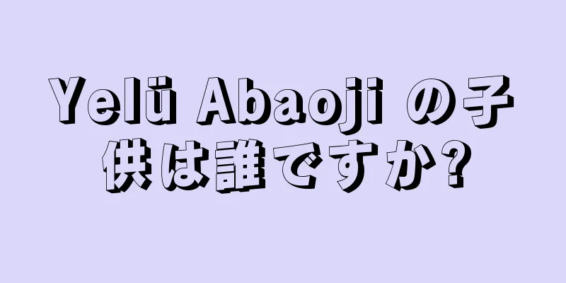 Yelü Abaoji の子供は誰ですか?