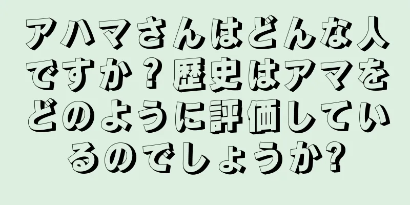アハマさんはどんな人ですか？歴史はアマをどのように評価しているのでしょうか?
