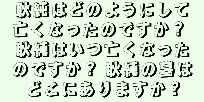 耿純はどのようにして亡くなったのですか？ 耿純はいつ亡くなったのですか？ 耿純の墓はどこにありますか？