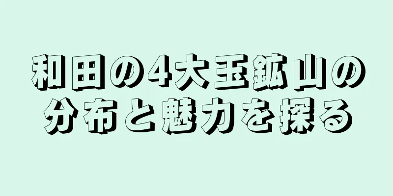 和田の4大玉鉱山の分布と魅力を探る