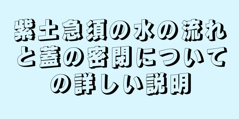 紫土急須の水の流れと蓋の密閉についての詳しい説明