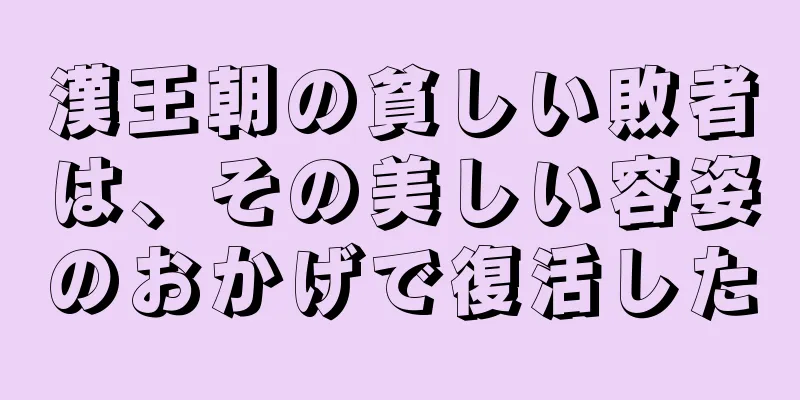 漢王朝の貧しい敗者は、その美しい容姿のおかげで復活した