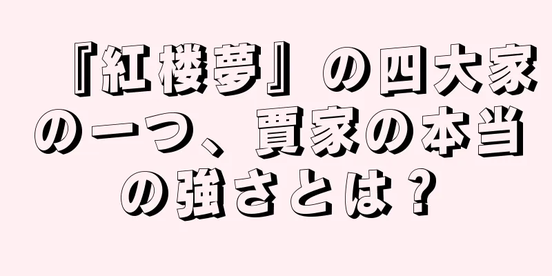 『紅楼夢』の四大家の一つ、賈家の本当の強さとは？