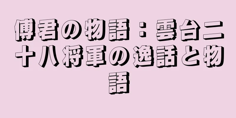 傅君の物語：雲台二十八将軍の逸話と物語
