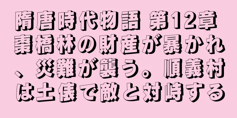 隋唐時代物語 第12章 棗橋林の財産が暴かれ、災難が襲う。順義村は土俵で敵と対峙する