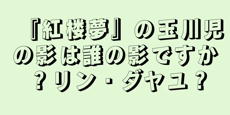 『紅楼夢』の玉川児の影は誰の影ですか？リン・ダヤユ？