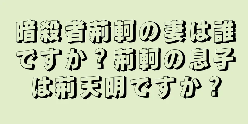 暗殺者荊軻の妻は誰ですか？荊軻の息子は荊天明ですか？