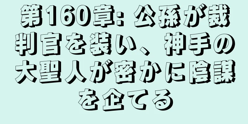 第160章: 公孫が裁判官を装い、神手の大聖人が密かに陰謀を企てる