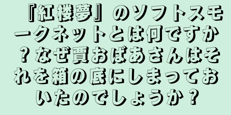 『紅楼夢』のソフトスモークネットとは何ですか？なぜ賈おばあさんはそれを箱の底にしまっておいたのでしょうか？