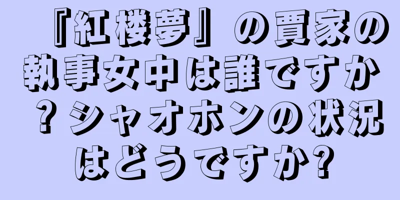 『紅楼夢』の賈家の執事女中は誰ですか？シャオホンの状況はどうですか?
