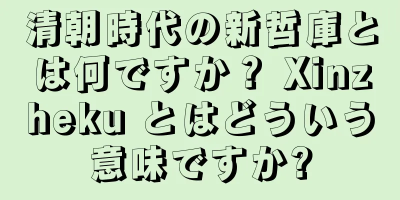清朝時代の新哲庫とは何ですか？ Xinzheku とはどういう意味ですか?