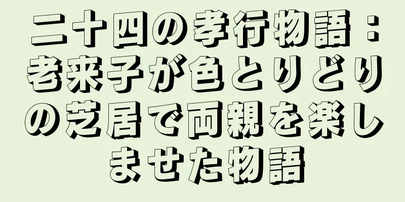 二十四の孝行物語：老来子が色とりどりの芝居で両親を楽しませた物語