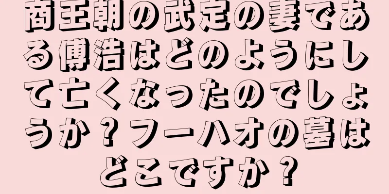 商王朝の武定の妻である傅浩はどのようにして亡くなったのでしょうか？フーハオの墓はどこですか？