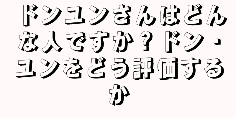 ドンユンさんはどんな人ですか？ドン・ユンをどう評価するか