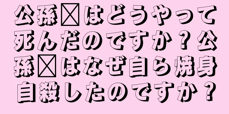 公孫瓚はどうやって死んだのですか？公孫瓚はなぜ自ら焼身自殺したのですか？