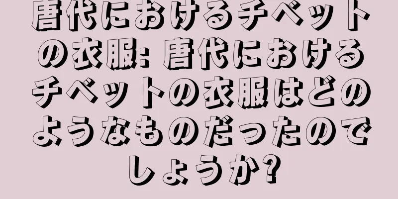 唐代におけるチベットの衣服: 唐代におけるチベットの衣服はどのようなものだったのでしょうか?