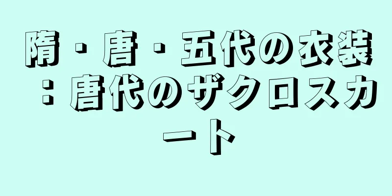 隋・唐・五代の衣装：唐代のザクロスカート
