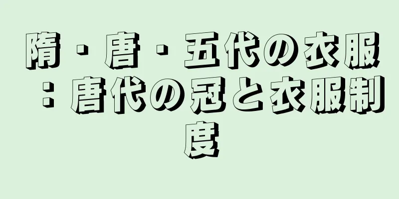 隋・唐・五代の衣服：唐代の冠と衣服制度