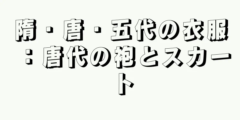 隋・唐・五代の衣服：唐代の袍とスカート