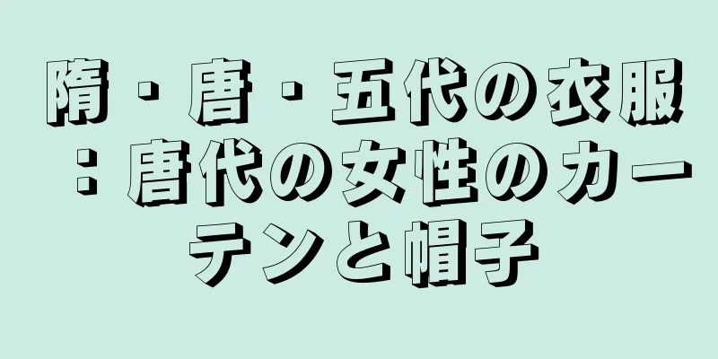 隋・唐・五代の衣服：唐代の女性のカーテンと帽子