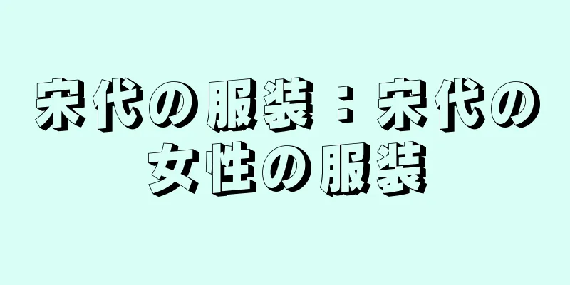 宋代の服装：宋代の女性の服装
